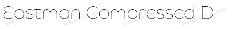Eastman Compressed D字体转换